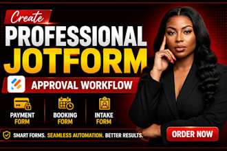 create professional jotform approval workflow payment form booking intake form
