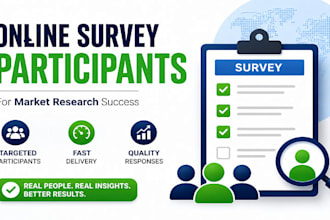 provide online survey participants for market research