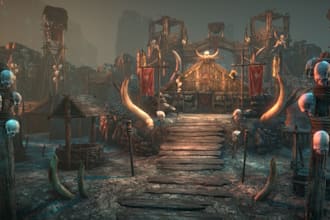 create terrifying survival horror game environments and 3d scary level design