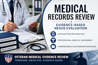 provide a comprehensive medical record analysis and nexus evaluation