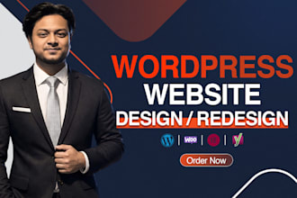 create wordpress site, wordpress business website development, website builder