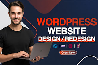 create wordpress site, wordpress business website development, website builder