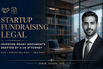 create capital raising documents and an accredited investor memo