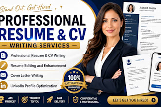 provide professional resume, cover letter, and cv writing services