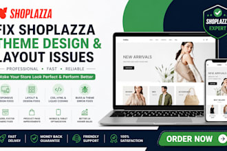 fix shoplazza theme design and layout issues