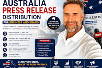 distribute australia press release for business and brand