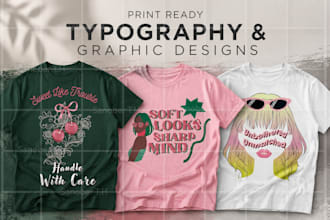 design minimalist typography and graphic t shirts