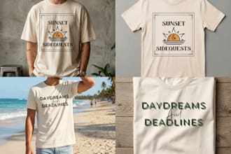 design custom typography and graphic t shirts