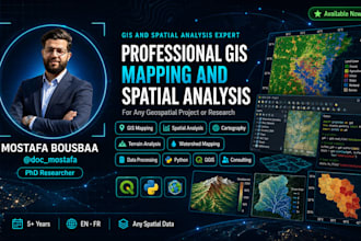 perform professional gis mapping and spatial analysis for any geospatial project