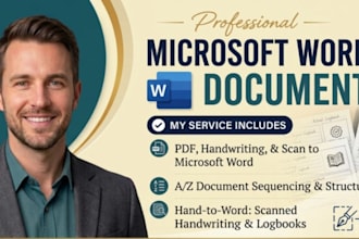 do PDF to word, handwriting to word, scan to word