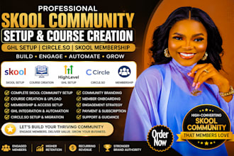 skool community setup skool online course creation ghl crm circle so community