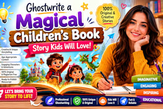 ghostwrite a magical engaging childrens book story kids will love