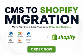 migrate any cms website to shopify store copy clone website transfer cms website