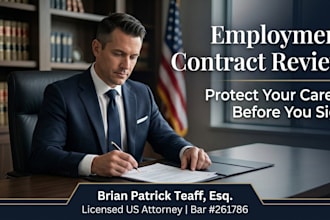 review your employment contract or job offer letter as a US attorney