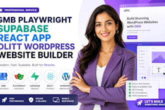 create gmb playwright supabase react app olitt wordpress plasmic website builder