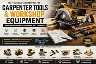 design carpenter tools, furniture making equipment, workshop products,machinery