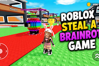 do roblox full game creation, steal a brainrot, grow a garden or simulator game