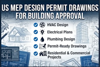 do US mep design permit drawings for building approval