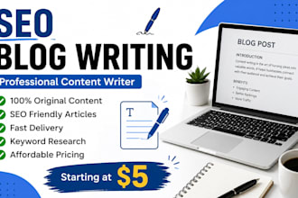 write SEO friendly blog posts and articles