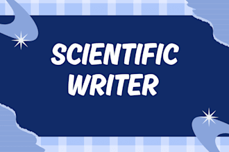do academic research and scientific writing