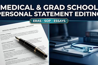 edit your medical school personal statement residency or graduate sop