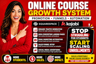 online course promotion, teachable kajabi, thinkific course marketing sales