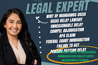 draft a writ of mandamus to force uscis to act on your delayed visa