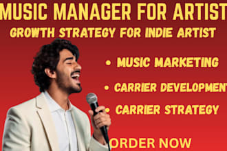 be your music manager and create a custom artist growth strategy