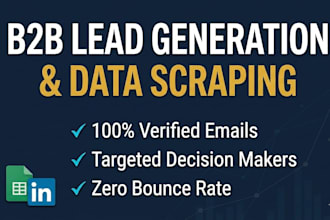 do linkedin lead generation and build target b2b email lists
