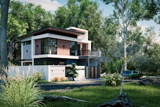 create 3d architectural walkthrough animation and rendering
