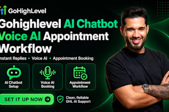 setup gohighlevel client acquisition ai chatbot voice ai appointment workflow