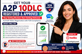 do a2p 10dlc registration website tcr compliant
