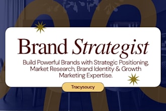 develop and execute your brand strategy, marketing strategy