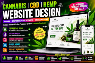 design cannabis website cbd website hemp website marijuana and weed store