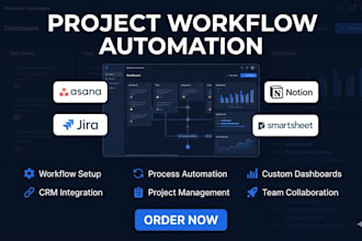 setup and automate asana, jira, notion, smartsheet workflows and systems