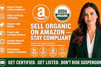 provide usda nop organic certification for amazon private label sellers