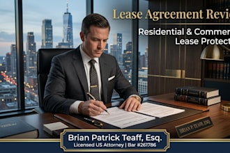 review your lease agreement or rental contract as a US attorney