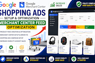 create shopping ads and a feed for google merchant center