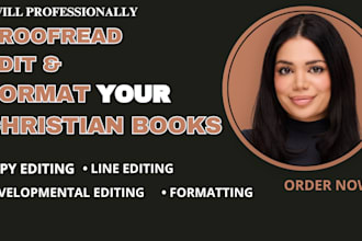 proofread, edit, and format your christian or romance book