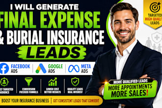 generate final expense leads insurance leads burial insurance with facebook ads