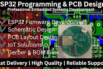 program esp32, design schematic and pcb for embedded systems