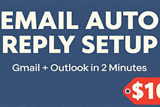 setup professional email auto reply for gmail outlook