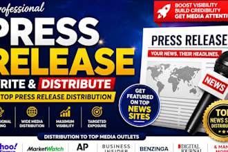 write press release and do top press release distribution