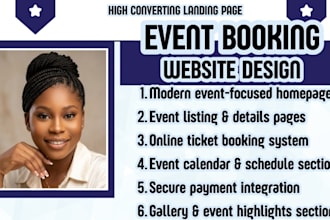 event booking website conference website event management website ticket booking