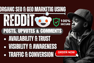 do reddit SEO and GEO post for ai llm company brand website