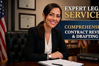 draft and review real estate contracts and legal property agreement documents
