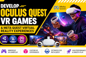 develop oculus quest VR games and meta quest virtual reality experiences