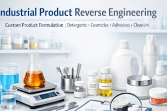 reverse engineer cosmetic formulations and duplicate chemical products