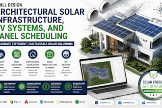 design architectural solar infrastructure pv systems and panel scheduling