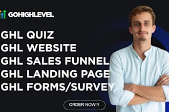 clone ghl website, create ghl surveys, quiz form, ghl sales funnel, ghl expert